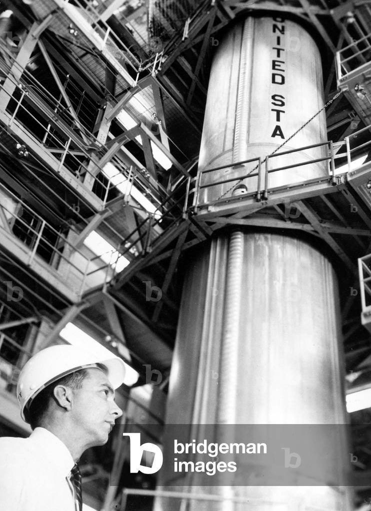 Jack Lovell quality expert at Martin Company's Baltimore Division, responsible of the Gemini-Titan launch boosters , June 1963 (Gemini project)