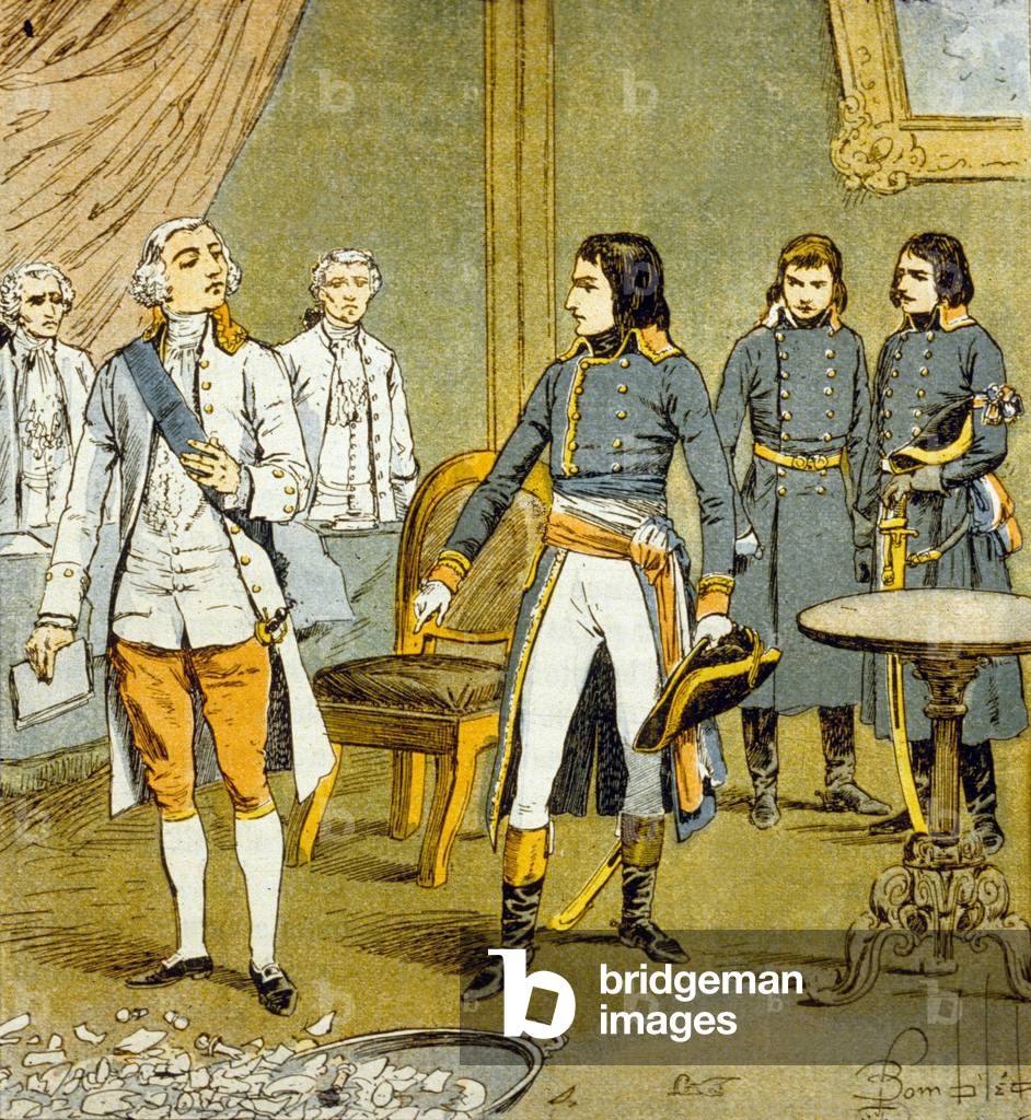 Bonaparte and the Count of Cobentzel during the trade of Campo Formio