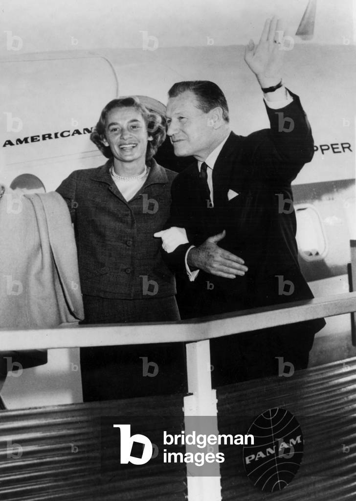 Nelson Rockefeller, governor of New York, and his wife Margaretta 