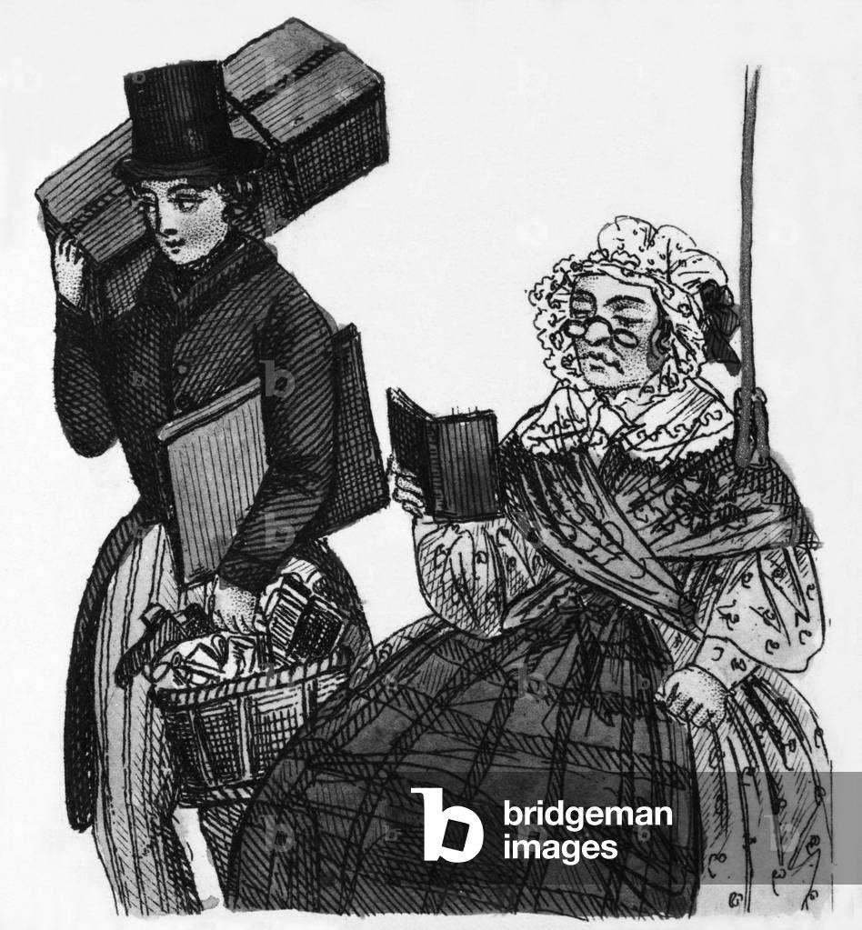 The lorettes and the life of Bohemia, France, c. 1840, engraving