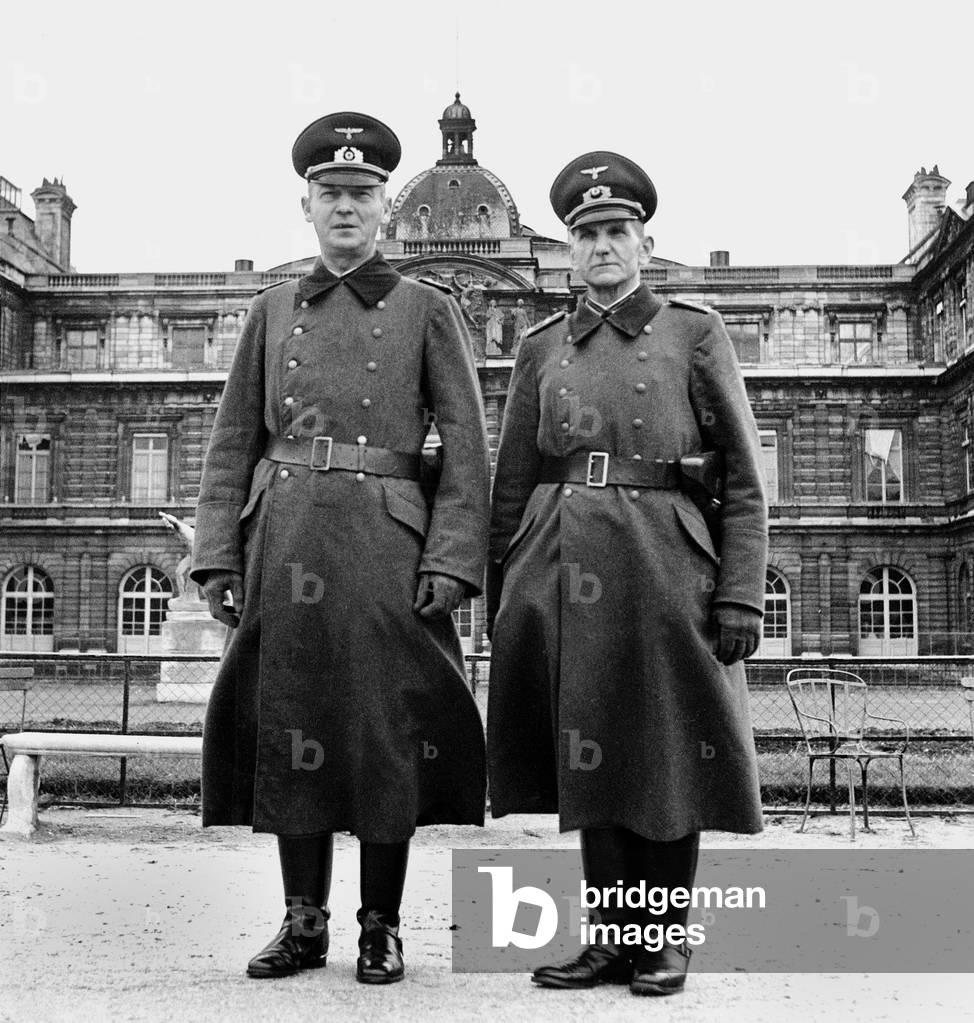German soldiers outside the Senate during Occupation of Paris c. 1941