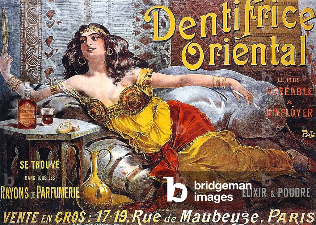 advertising poster for Oriental toothpaste c. 1894