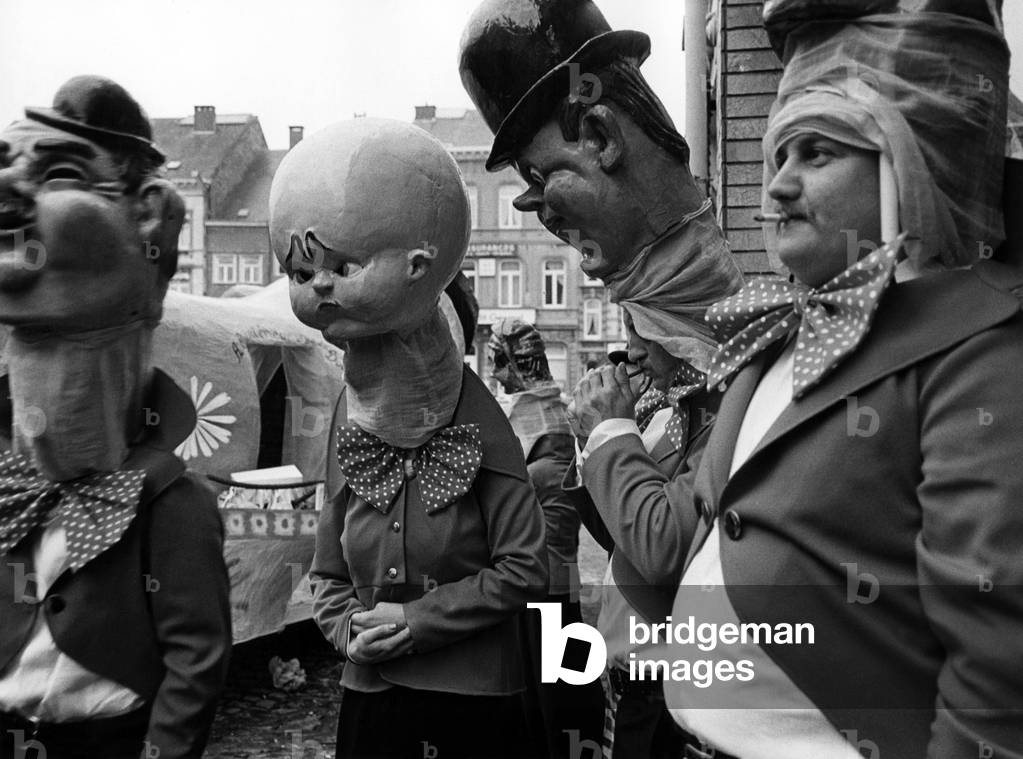 Carnival of Blancs Moussis at Stavelot in Belgium