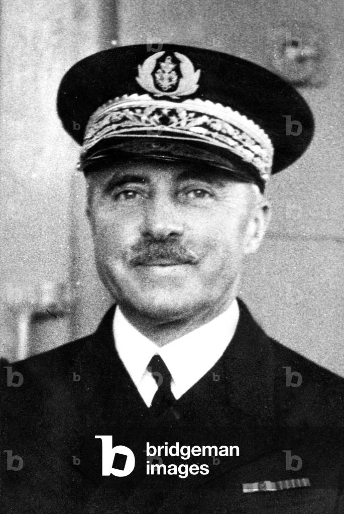 French admiral Jean de Laborde who ordered the French fleet scuttle itself in Toulon harbour November 27, 1942 to avoid its seizure by the German army France resistance