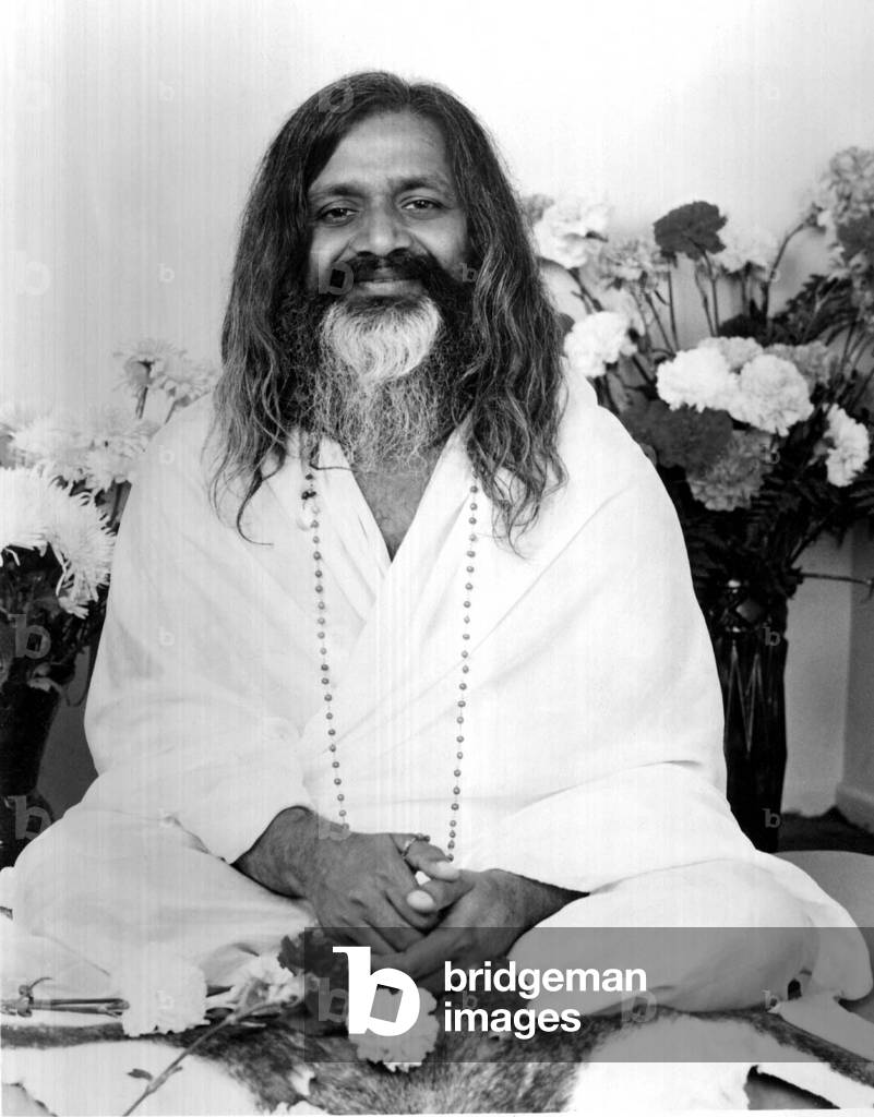 Maharishi Mahesh Yogi, Indian yogi, founder of the Transcendental Meditation technique in 1957, here c. 1967