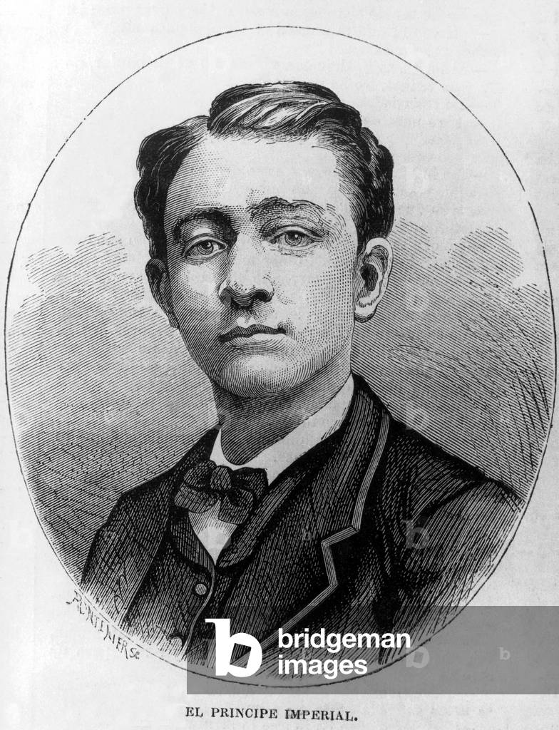 Imperial prince Louis Napoleon (1856-1879) son of emperor Napoleon III and empress Eugenia, 1873