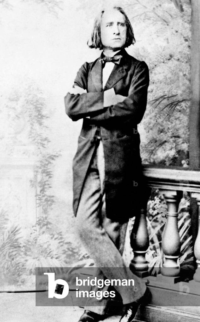Franz Liszt (1811-1886) hungarian pianist and composer here in the 1840's