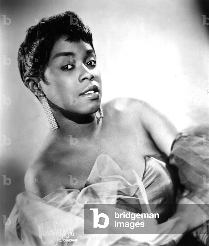 Sarah Vaughan (1924-1990) American jazz Singer and pianist c. 1950
