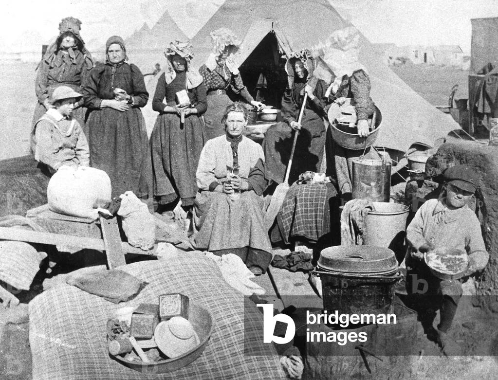 dutch refugees camp in Pretoria (South Africa) during 2nd Boers war in 1899 - 1902