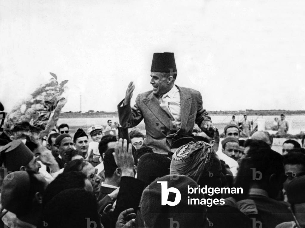 Habib Bourguiba is back in Tunisia, June 1955