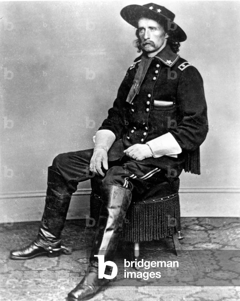 General George Armstrong Custer, c.1865 (b/w photo)
