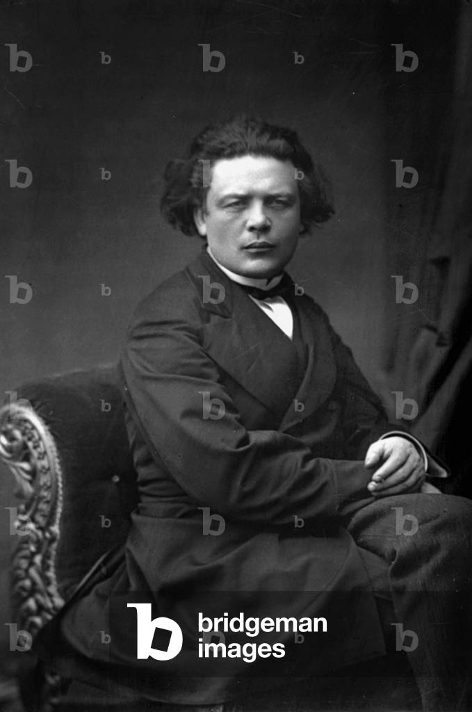 Anton Rubinstein (1829-1894) Russian pianist and composer, c. 1865, photograph by W & D Downey
