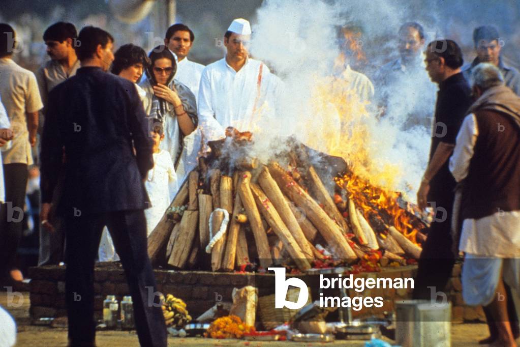 funeral of Indira Gandhi November 3, 1984