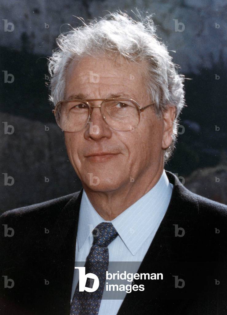 French politician Robert Vigouroux, in Marseille, 1989