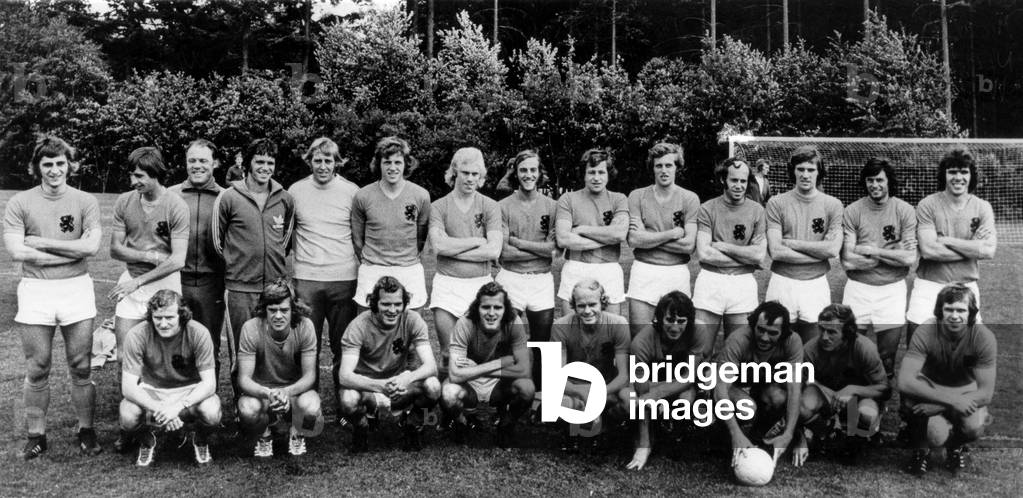 Dutch football team during FIFA World Cup 1974