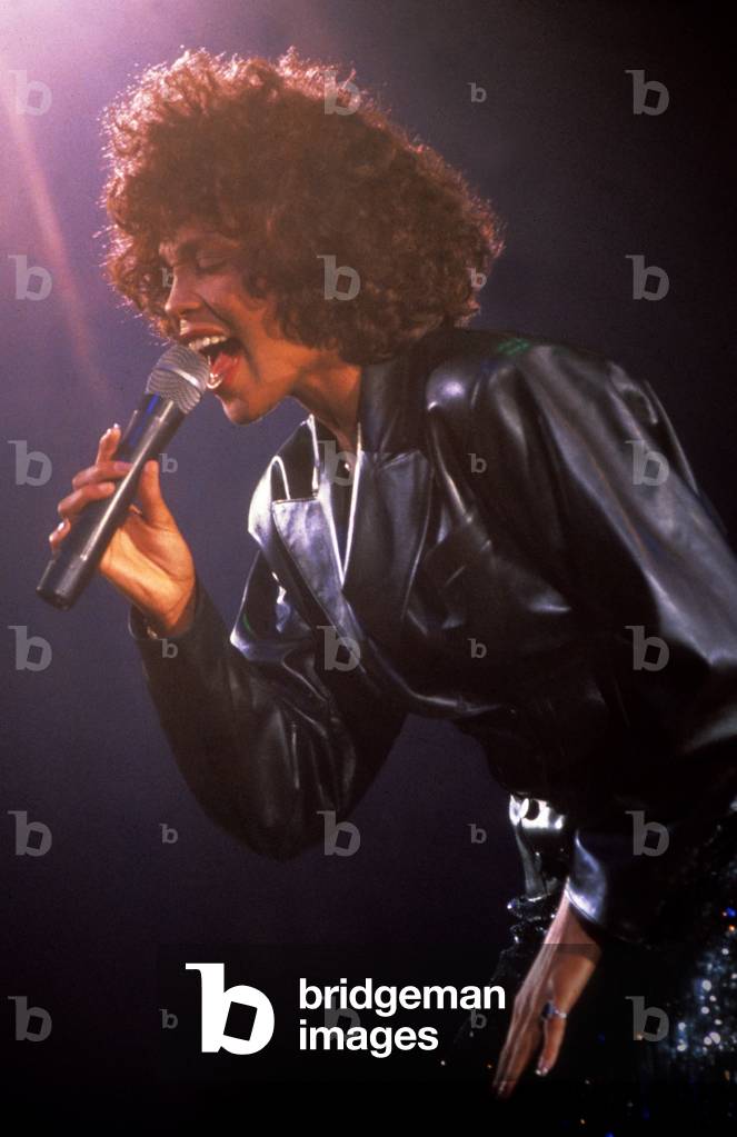 Whitney Houston at a concert in June 1988