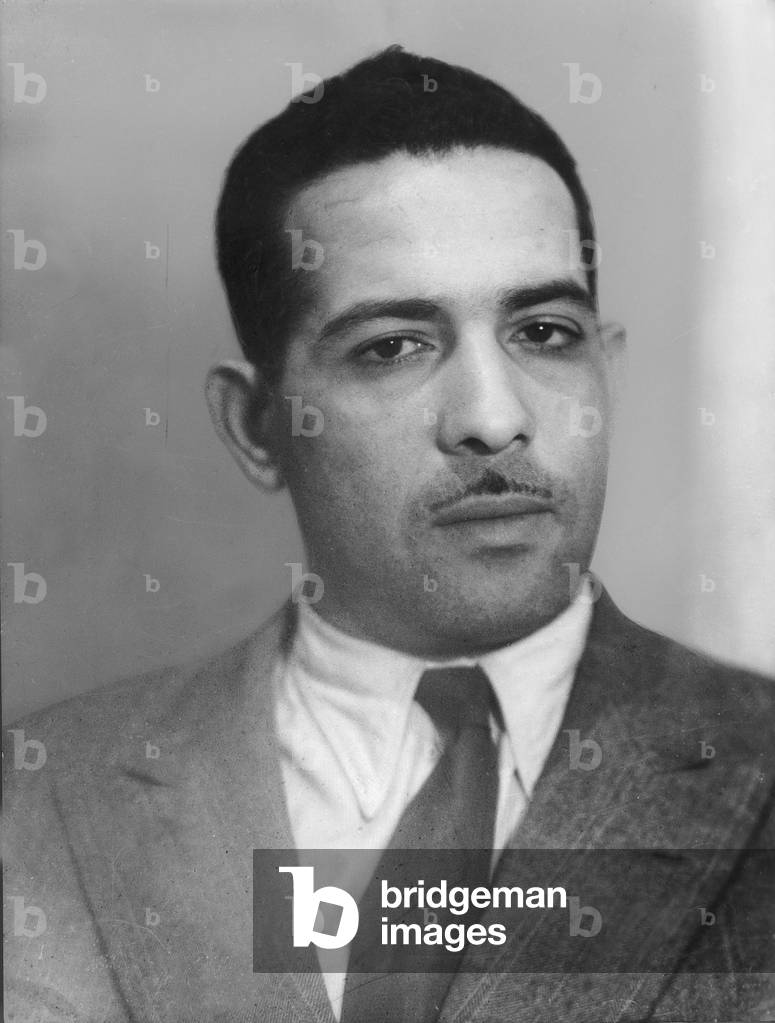 Mohamed Khider (1912-1967) algerian politican in favour of independence of Algeria, here in 1950