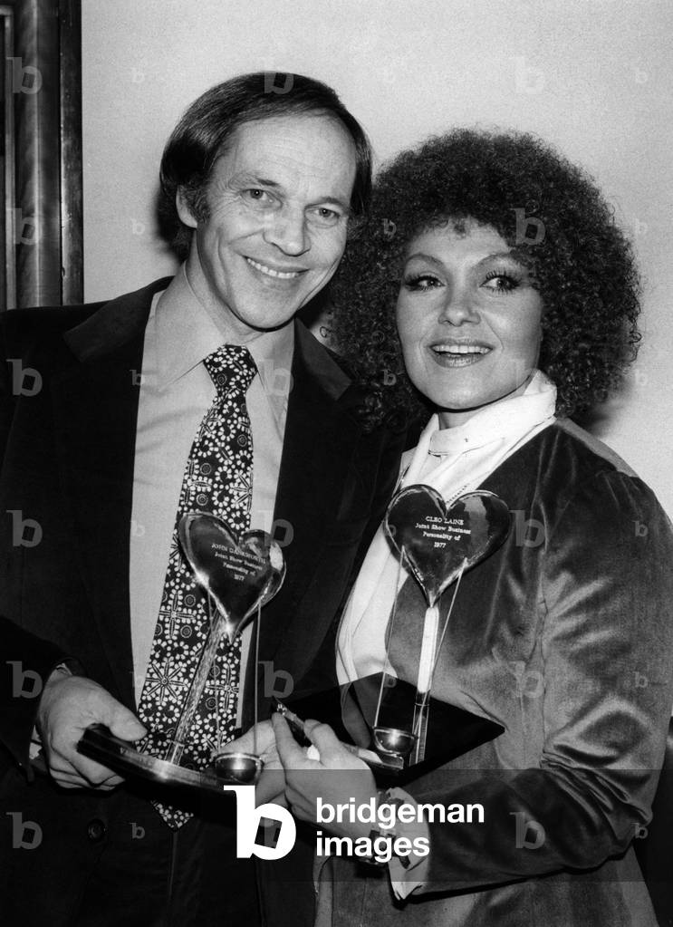 English jazzman John Dankworth with his wife Cleo Laine with their award “Show Business Personalities” of 1977. February 7, 1978