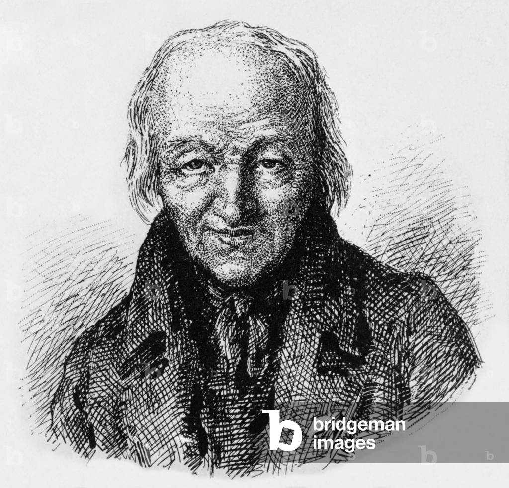 Rene Juste Hauy (1743-1822) French mineralogist, engraving