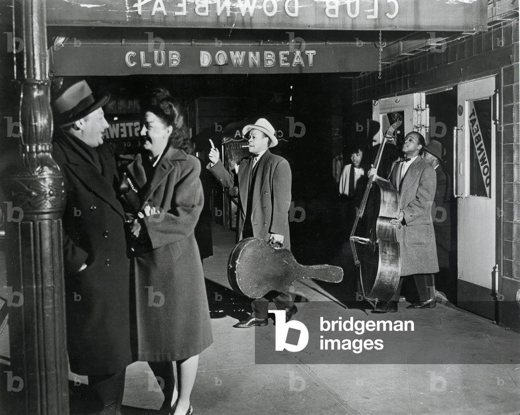 Downbeat Club in New York in 1946