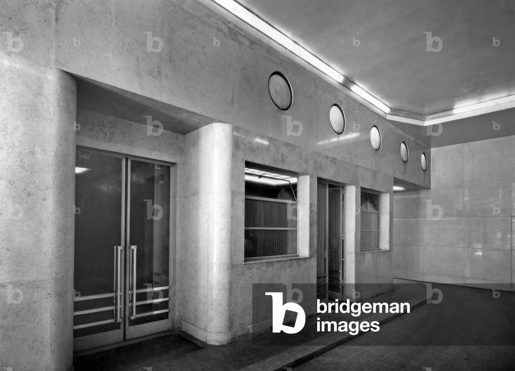 Hall of building, 76 rue de Rennes, Paris, architects Albert Laprade and Leon Bazin, Art Deco style, c. 1930