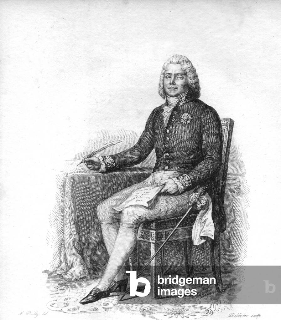 Charles Maurice de Talleyrand Perigord (1754-1838) French diplomat (engraving)