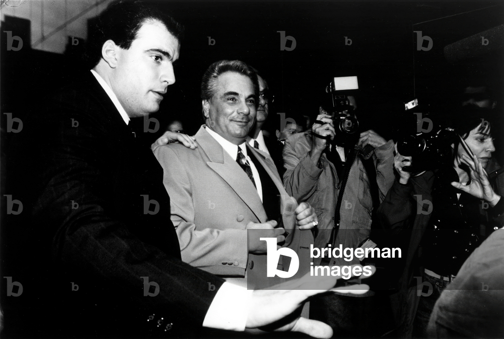 John Joseph Gotti Jr (1940-2002) Italian mafioso godfather of Gambino family here on February 9, 1990 in New York