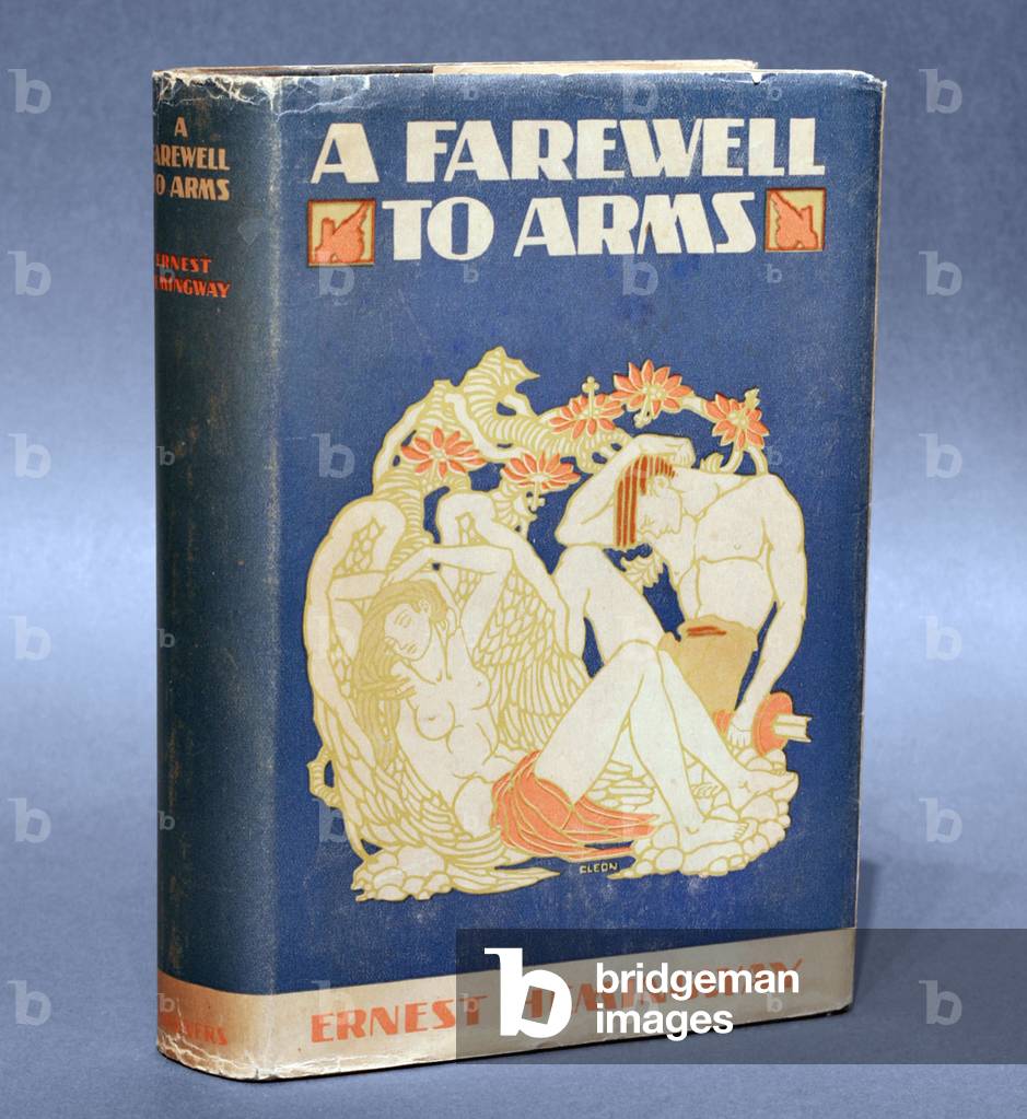 Fisrt edition of arguably Hemingway's masterpiece 'A farewell to arms'; in first state dust jacket with 