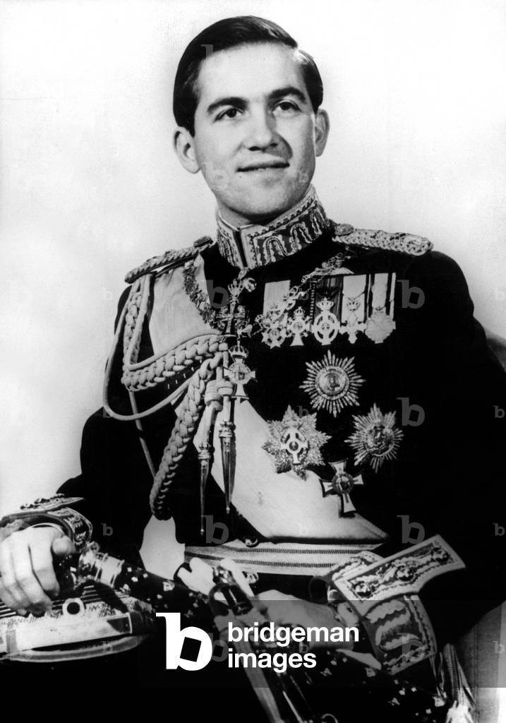 Official portrait of King  Constantine II of Greece on May 2, 1964