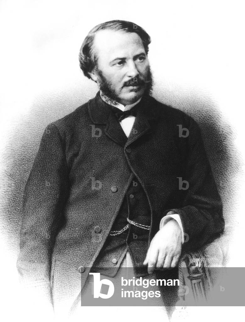 Jean Gilbert Victor Fialin Duke of Persigny (1808-1872), French minister under second empire, engraving
