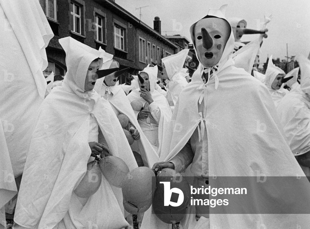 Carnival of Blancs Moussis at Stavelot in Belgium