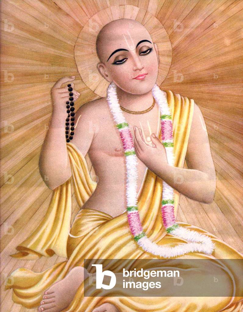 Sri Caitanya Mahaprabhu (1486-1533) hindu philosopher and reformer, Indian imagery