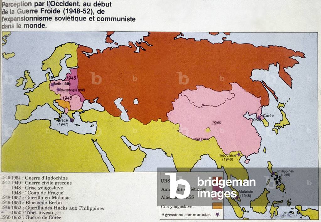 Map of Europe in 1945