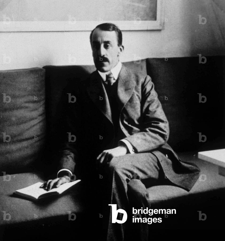 Henry van de Velde (1863-1957) Belgian architect who was one of the founders and one of the main representatives of Art Nouveau (b/w photo)