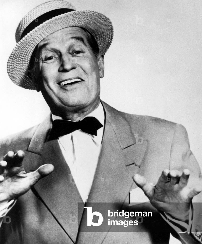 French Singer Maurice Chevalier with boater c. 1959