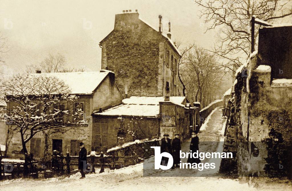 Le Lapin Agile, Montmartre, Paris, c. 1900 (b/w photo)
