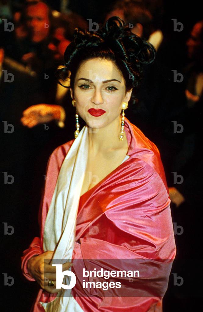 Madonna (wearing Jean Paul Gaultier dress) at Cannes Film Festival for film 