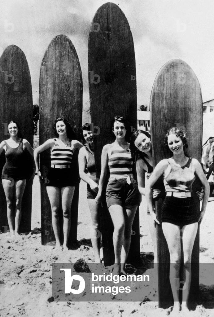 Venice beach, LA, 1930 (b/w photo)