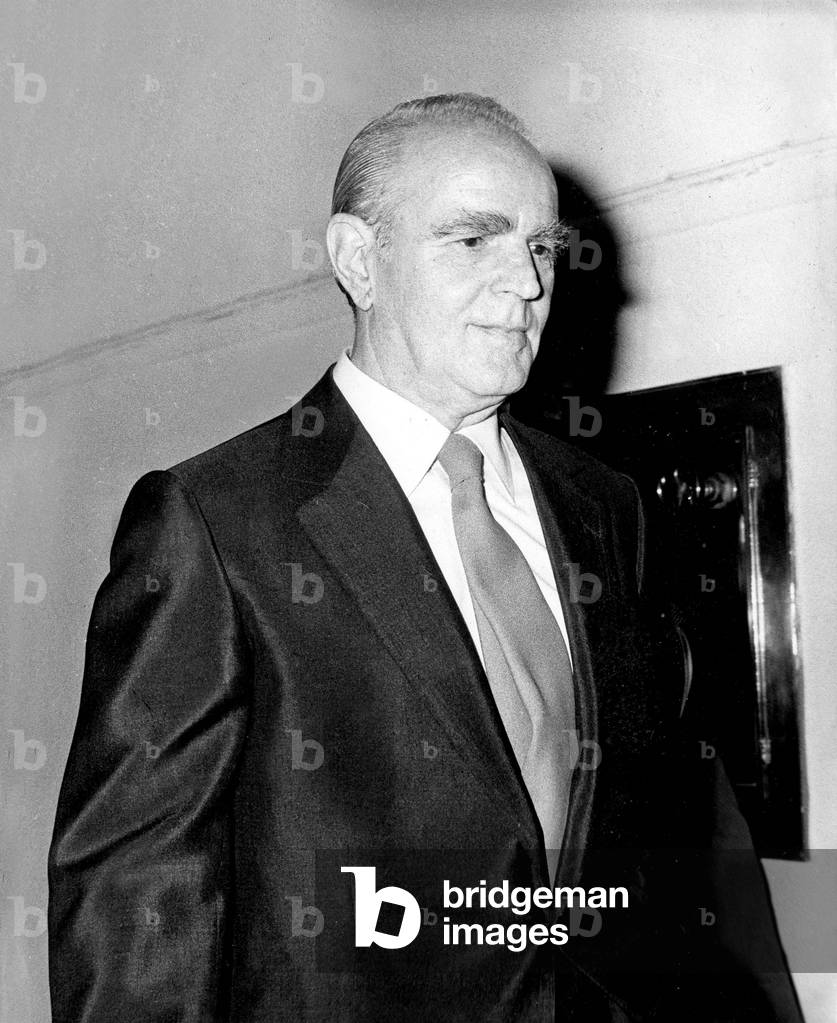 greek Prime Minister Constantine Karamanlis in 1955-1963