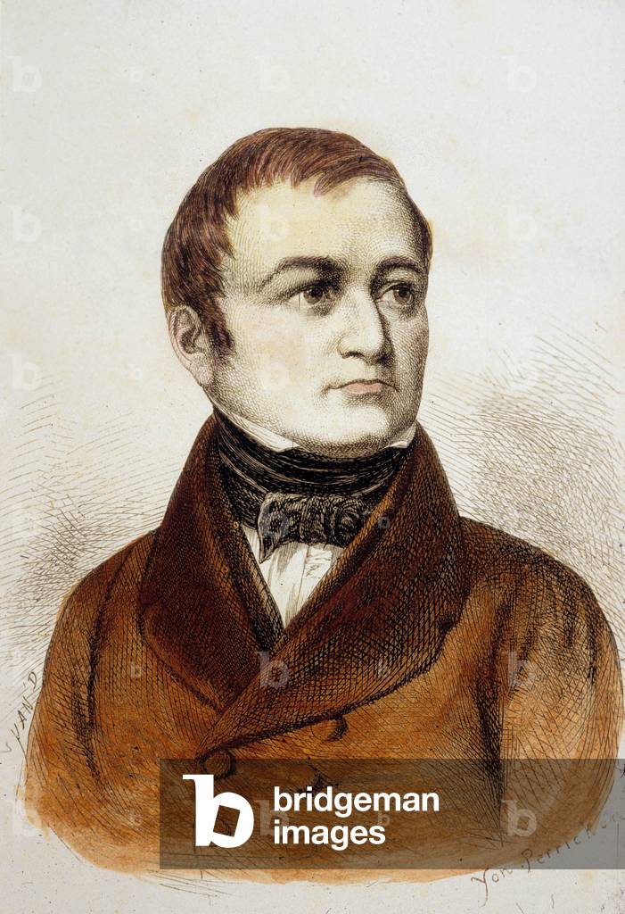 Louis Adolphe Thiers (coloured engraving)