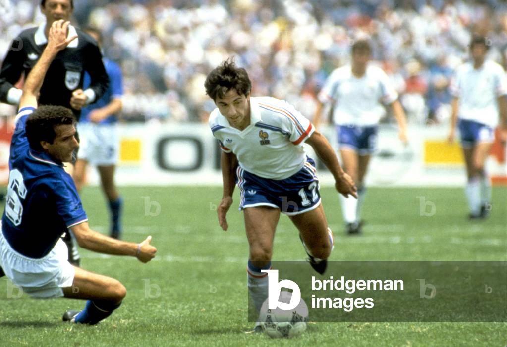France-Italy match during soccer World Cup in 1986