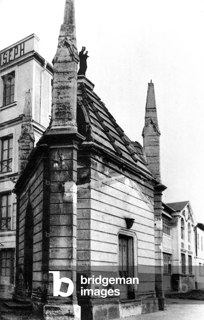 Chapel Notre-Dame-des-Flammes, Meudon (b/w photo)