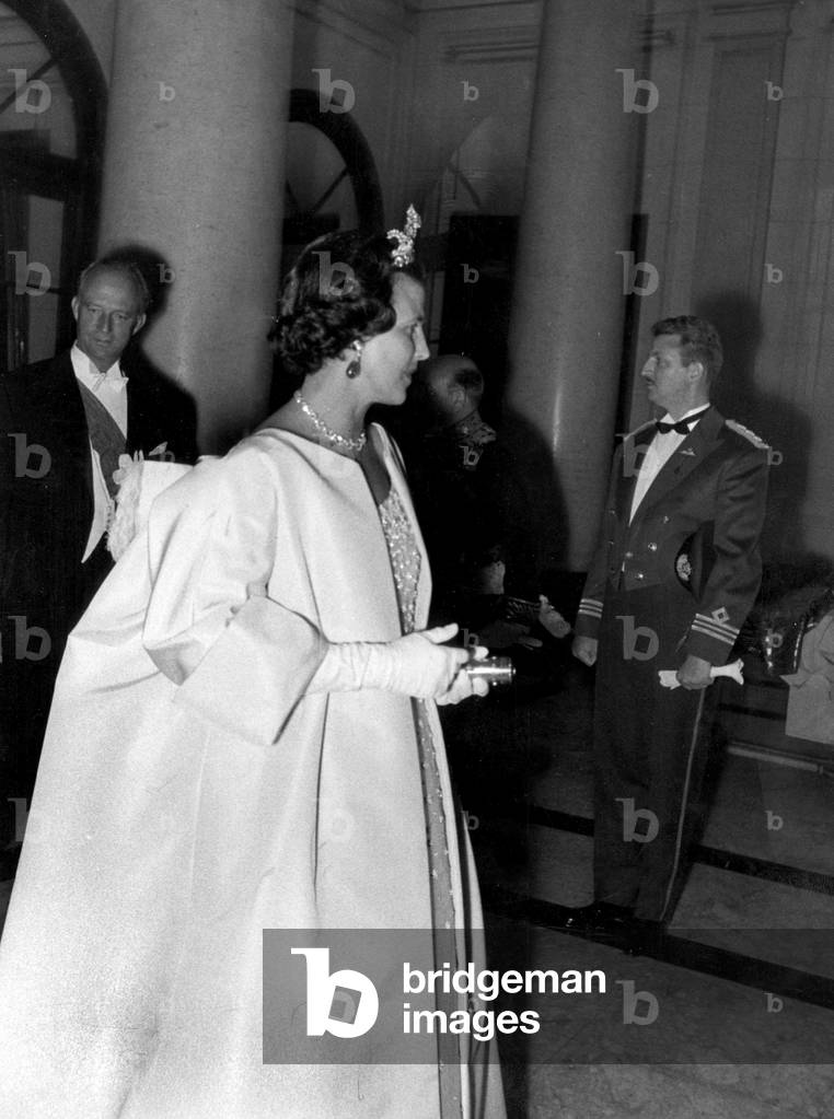 Princess Lilian of Rethy (born Mary Lilian Baels) and her husband former King  Leopold III of Belgium, here at a ball in Brussels April 19, 1959