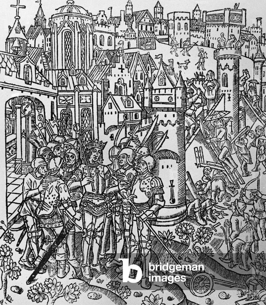 The Cite of God of Saint Augustine Pierre Gerard and Jean Du Pre Abbeville 1486 1487 the Siege of Rome by Alaric
