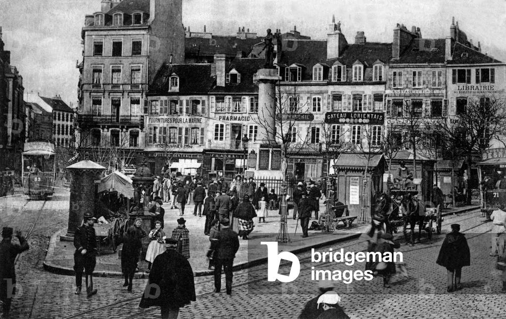 Lorient (Brittany, France) : Bisson square, postcard, c. 1910