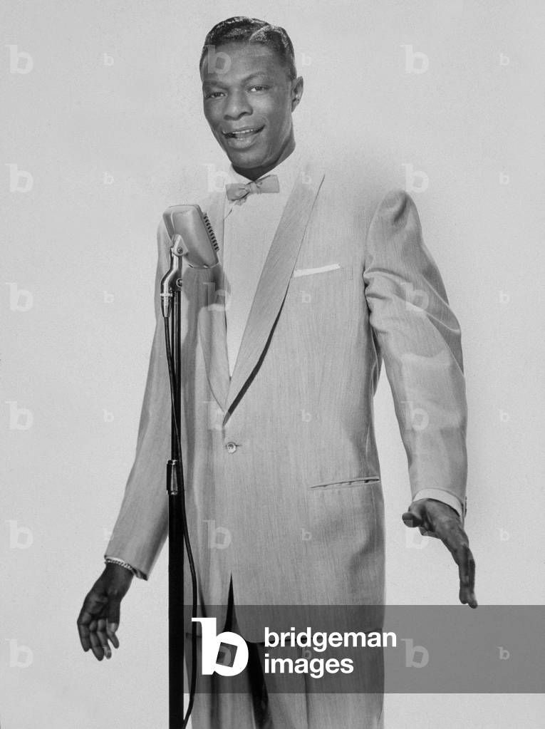 Nat King  Cole (Nathaniel Adams Coles, 1919-1965) American jazz Singer c. 1950