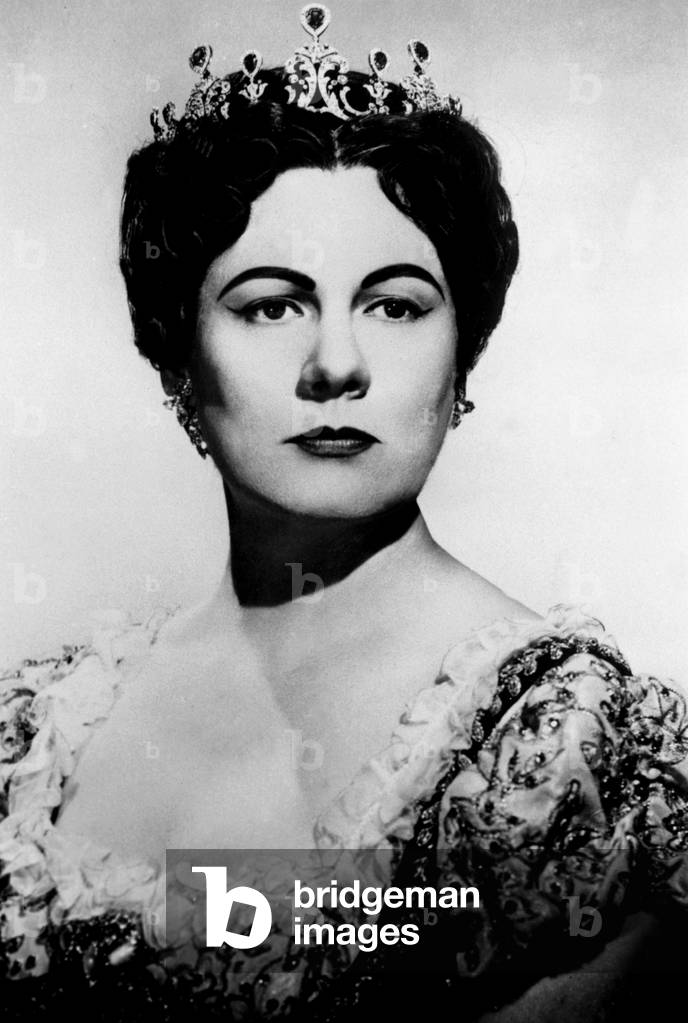 Italian opera Singer Renata Tebaldi in opera 