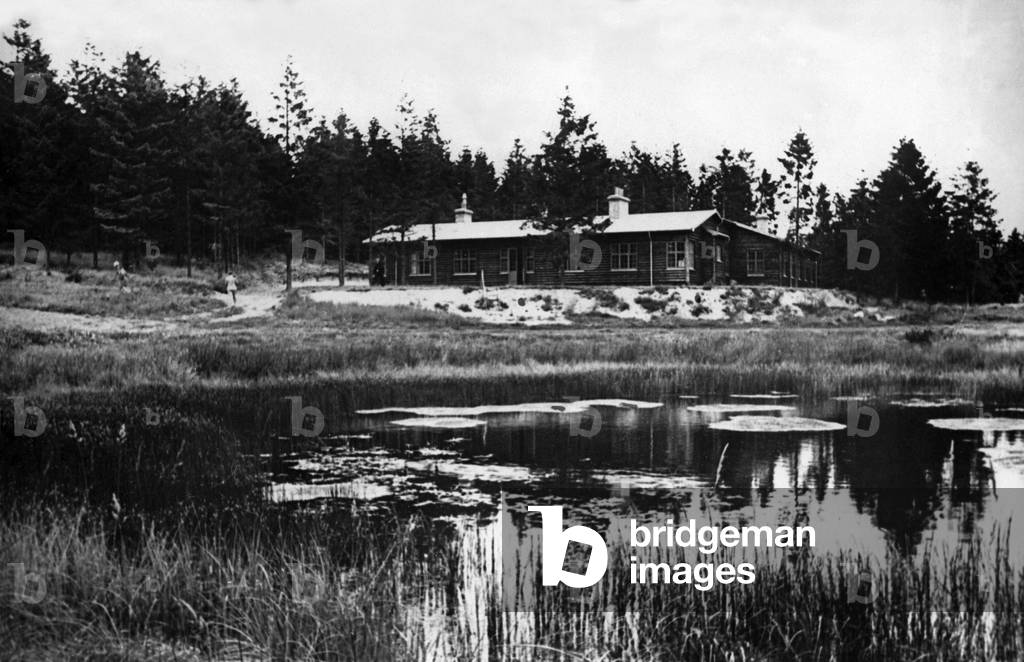 Hunting lodge given by danish people to King  Frederik IX and Queen Ingrid of Denmark, in Treud 1951