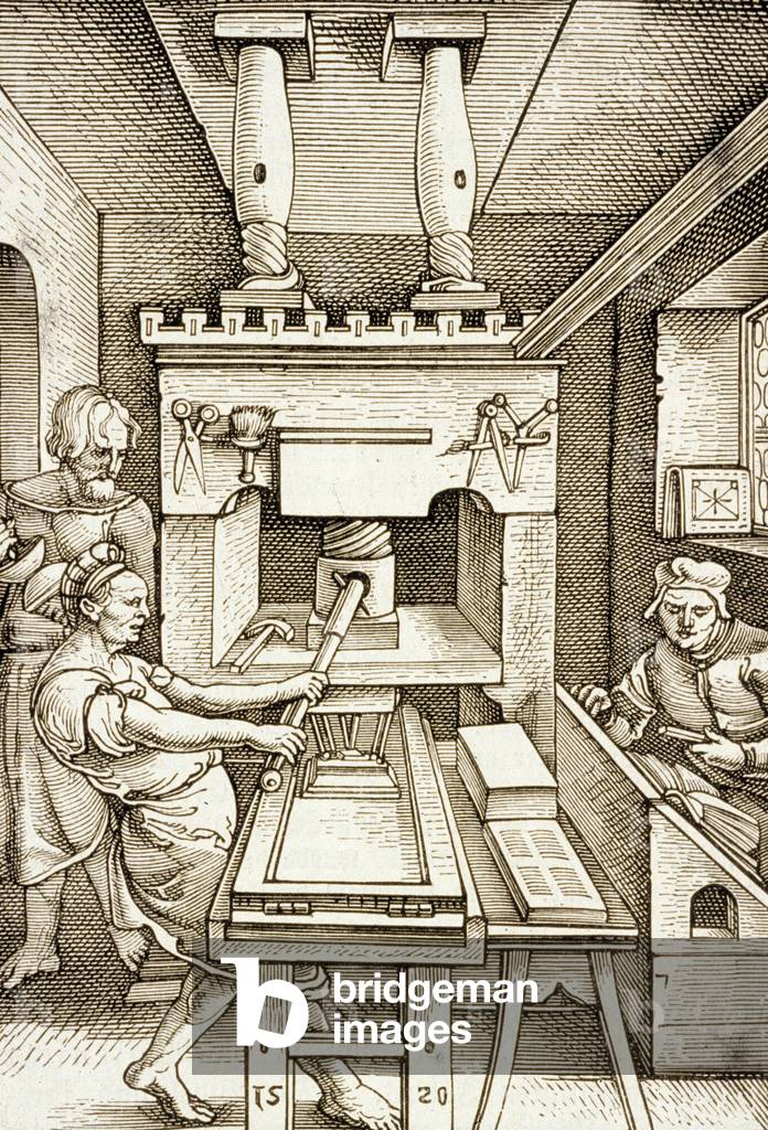 Printing press 1520 in Germany