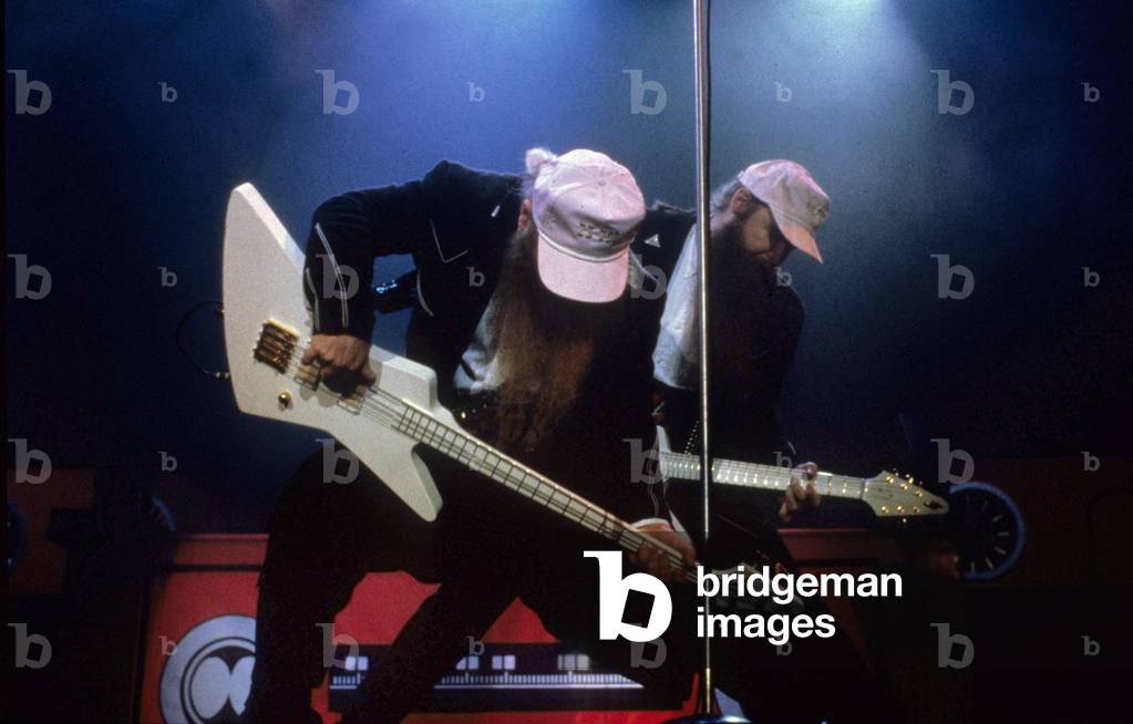 Billy Gibbons and Dusty Hall by ZZ top in concert in London 1991